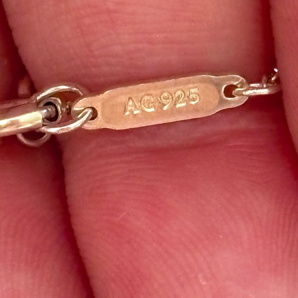 Auth Tiffany & Co Atlas Roman Numeral Round Circle Necklace Pendant 16’ - Picture 6 of 9